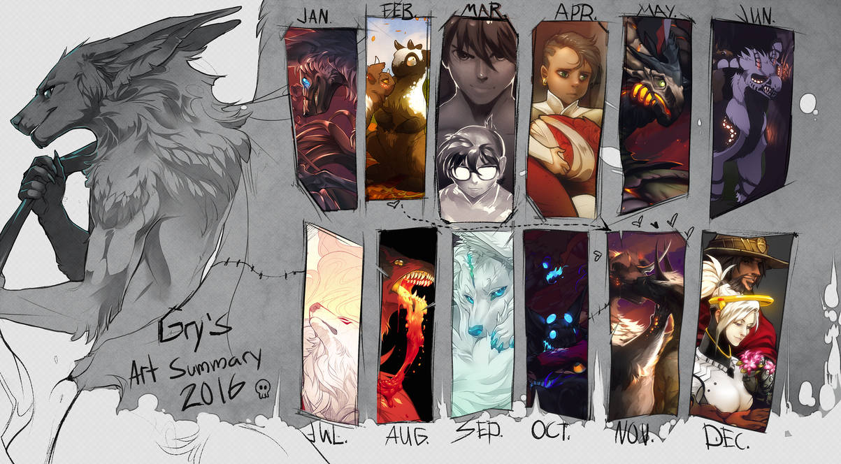Art summary 2016 by Vooron on DeviantArt