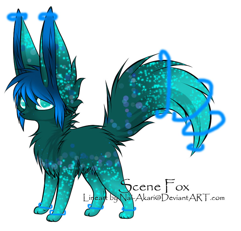 Scene Fox Adoptable ~ 4 [CLOSED]