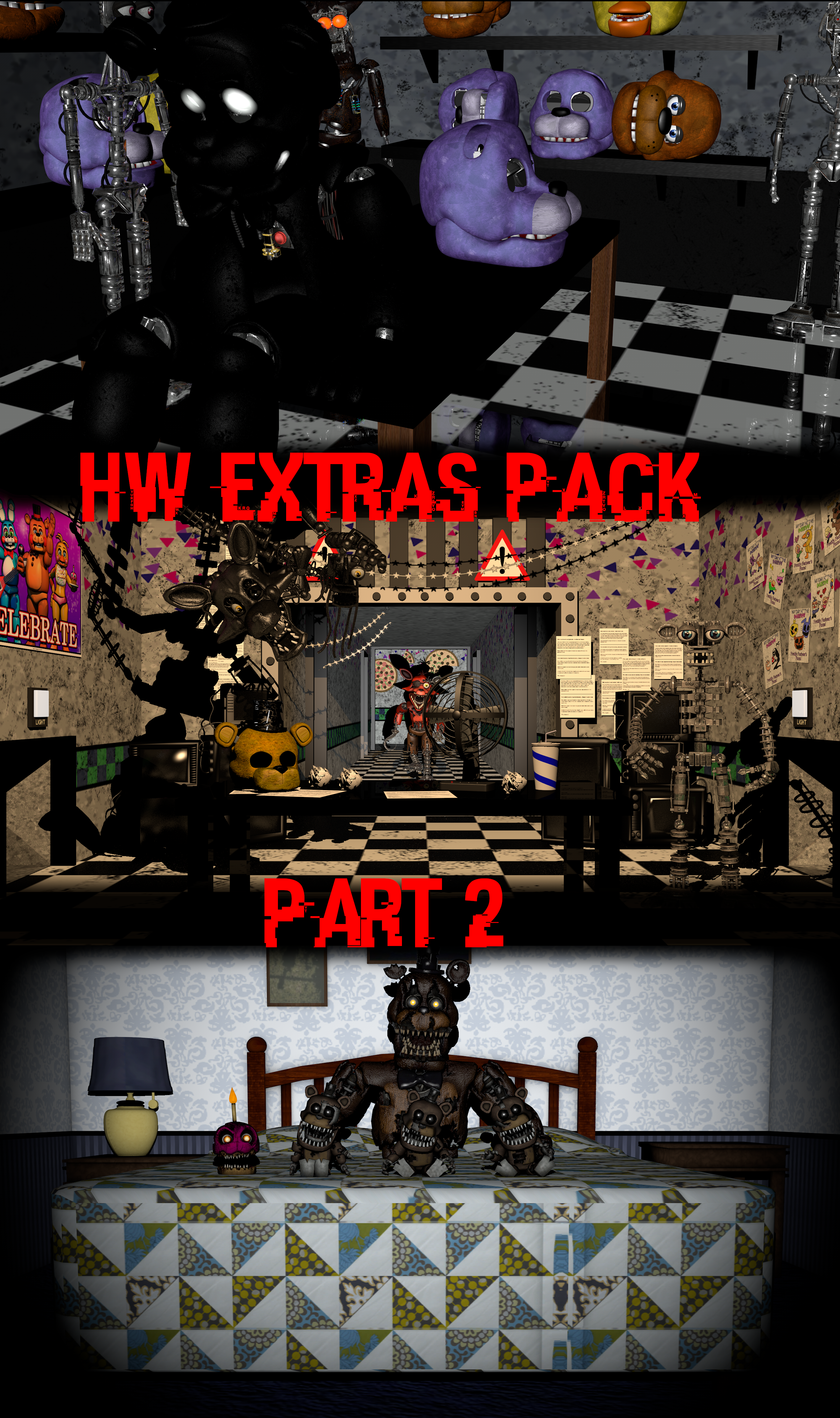 BUSTERS on X: FNAF 1 HW Map Remake Release! (More Images below