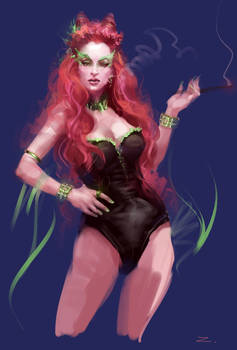 Poison Ivy in pin-up