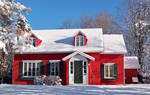 Red house and snow by philippeL