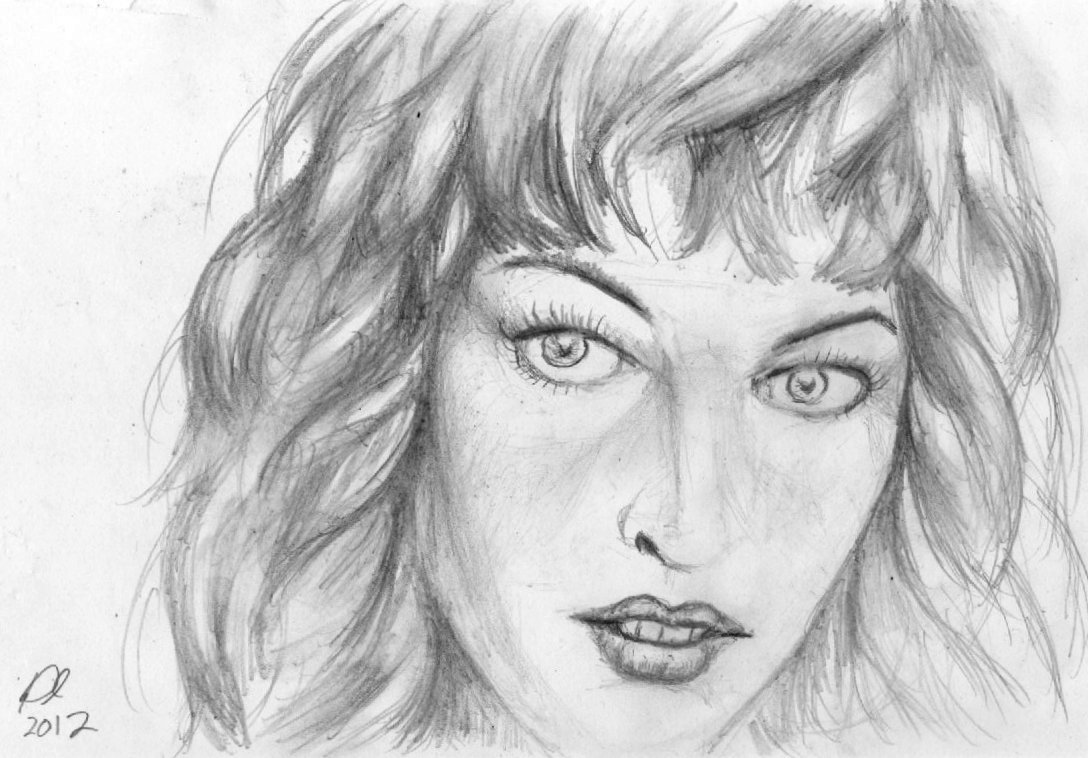 Milla Jovovich Sketch