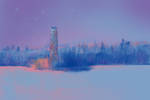 Chimney in Winter by philippeL