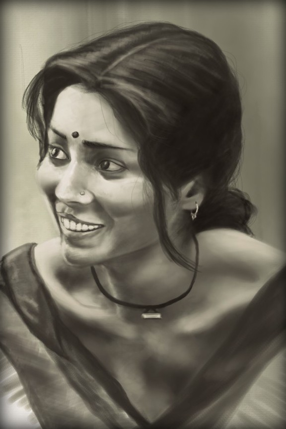Indian Woman Portrait by philippeL on DeviantArt
