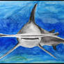 Hammerhead Shark - Watercolor