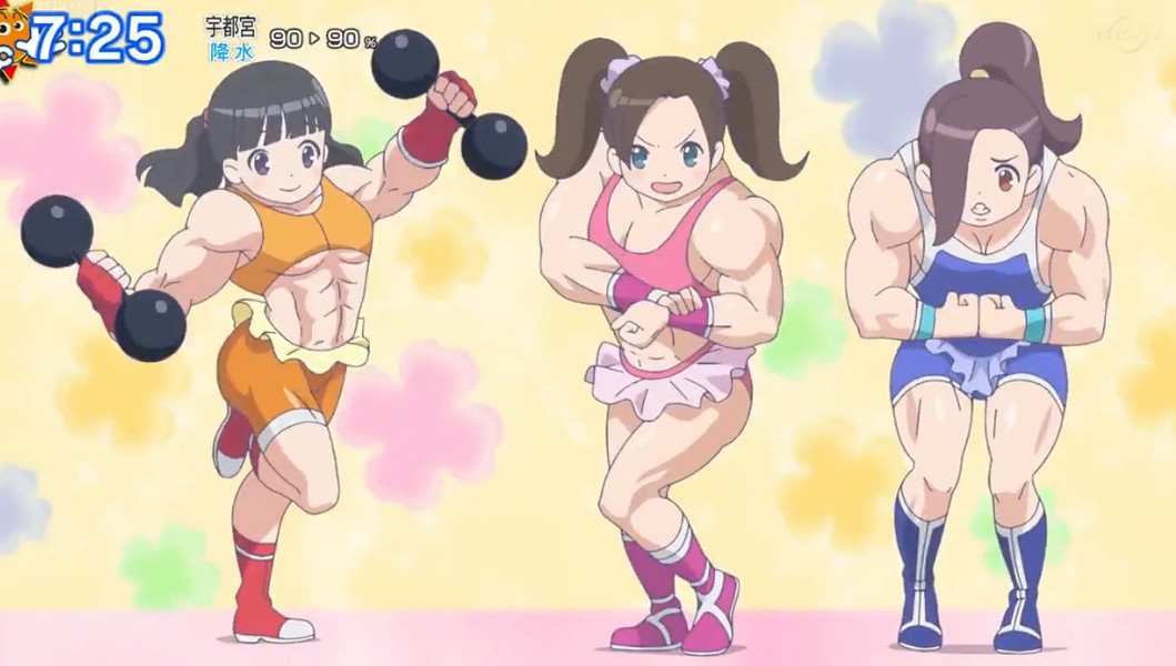 Pictchi Chibi muscle girls by kikichewi on DeviantArt