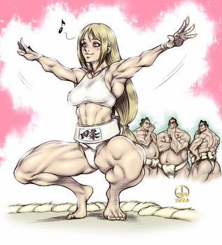 Hinako the female sumo wrestler