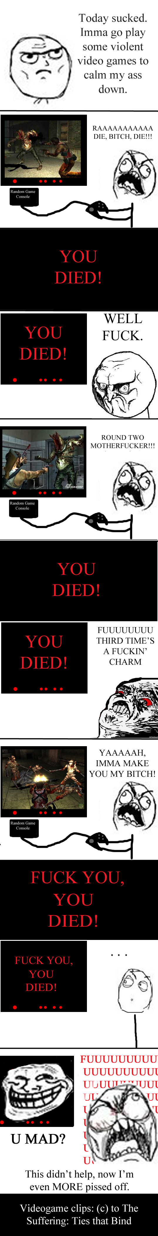 Funny Rage Rage Comic Meme Thing: Angry Horror Gamers by RustNSplinters on DeviantArt