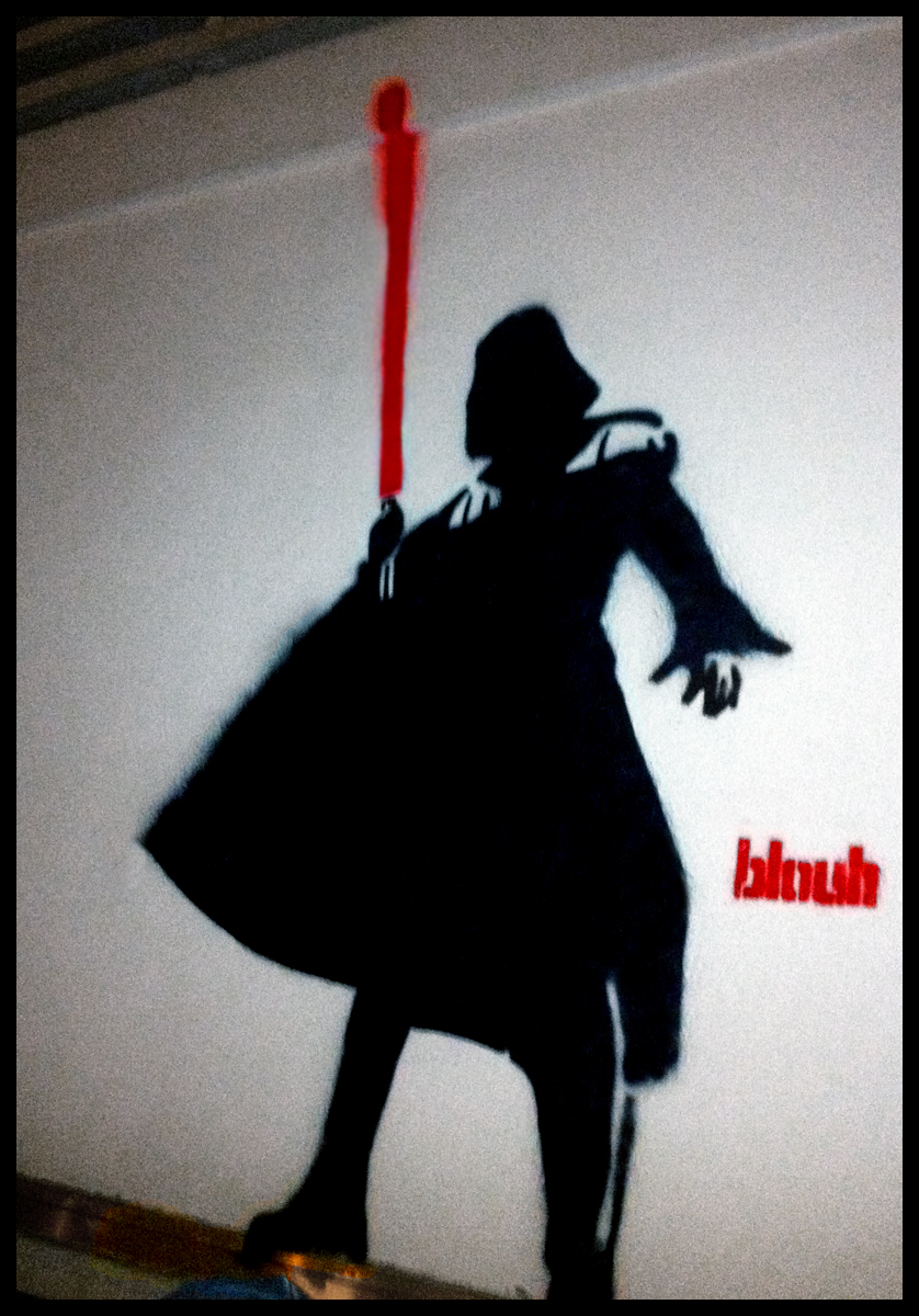 Darth Vader street art