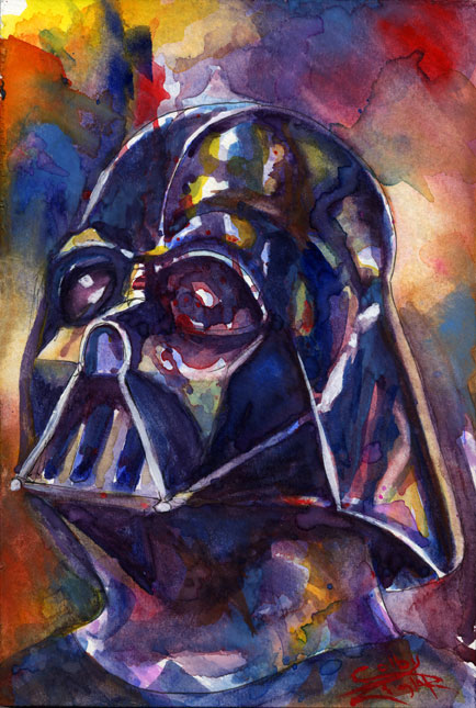 Darth Vader - Watercolor