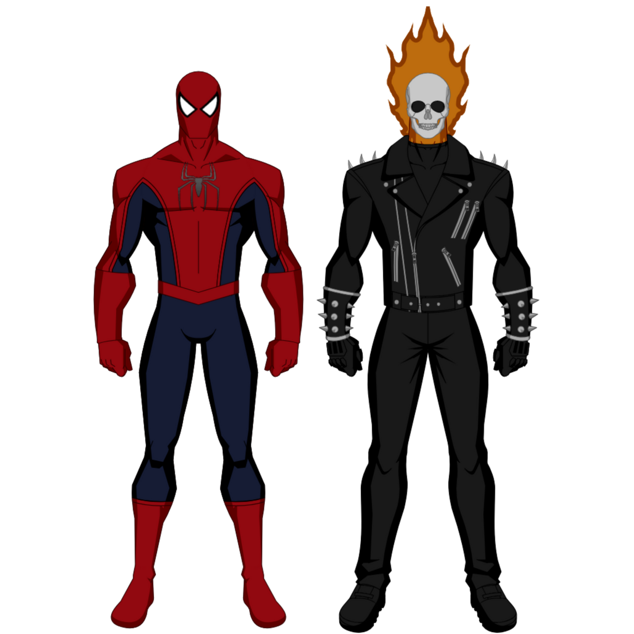 Sprider Riders Spider-Man And Ghost Rider by May2002x on DeviantArt