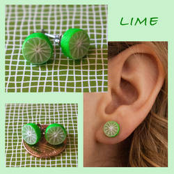 Lime Slice Earrings