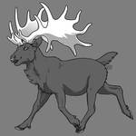 C: Chibi Irish Elk by Deertush