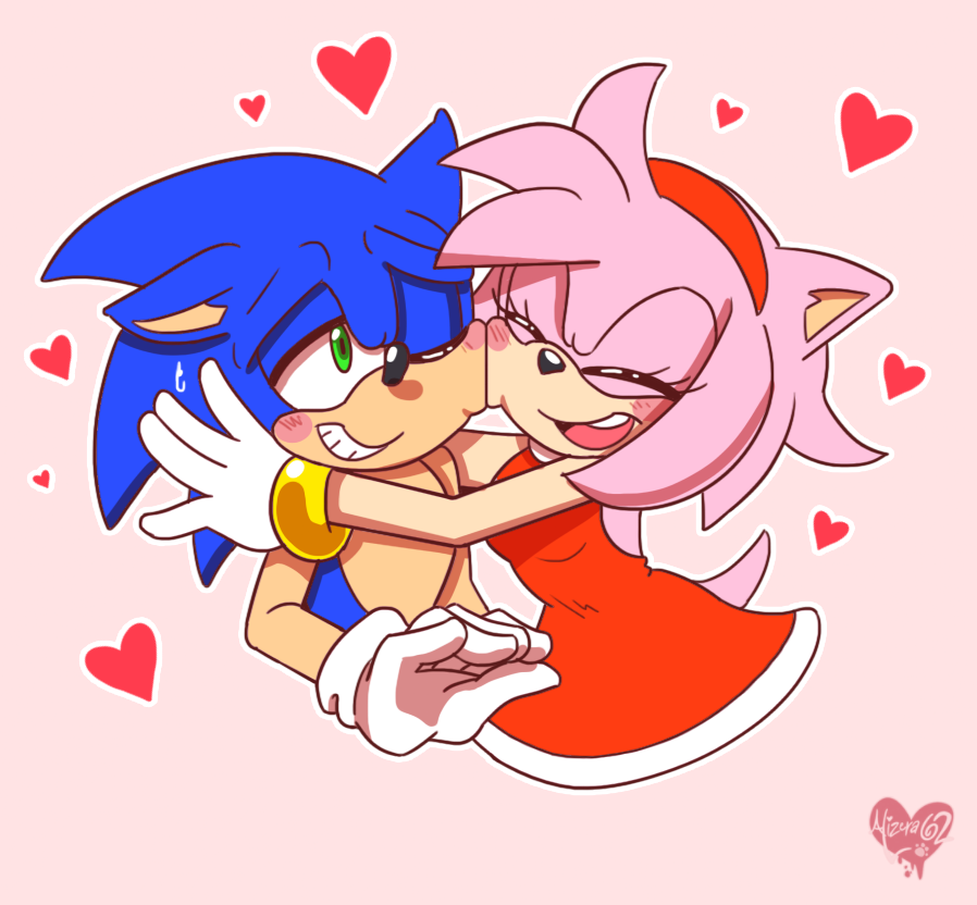 Surprise kiss (Sonamy) by Bladewarrior2020 on DeviantArt