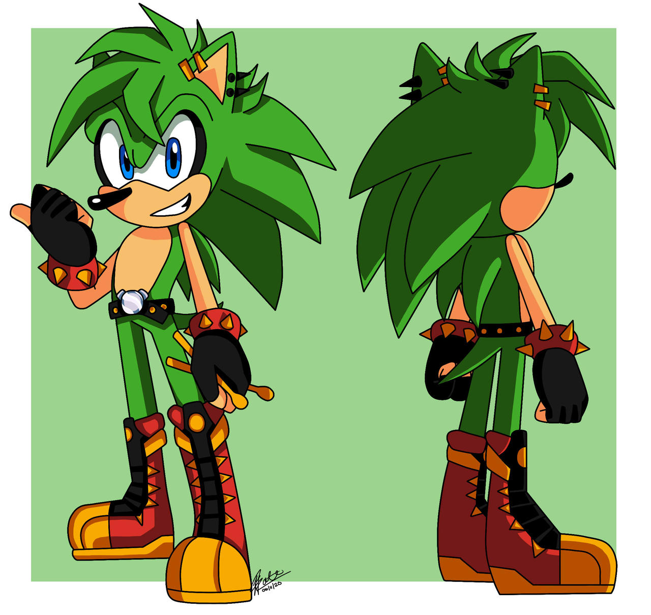 Redesign: Manic the Hedgehog by KateSempai46 on DeviantArt