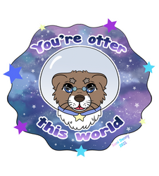 Creek - Otter this world sticker