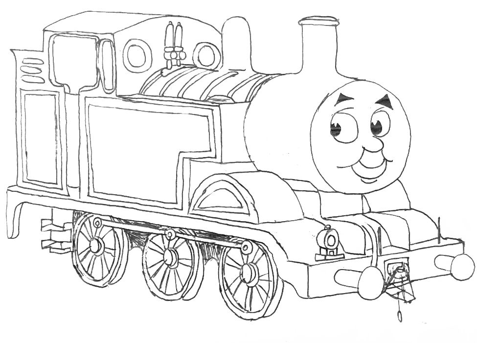 Thomas the Tank Engine Drawing (Blank Base) by SlickVideoProduction on ...