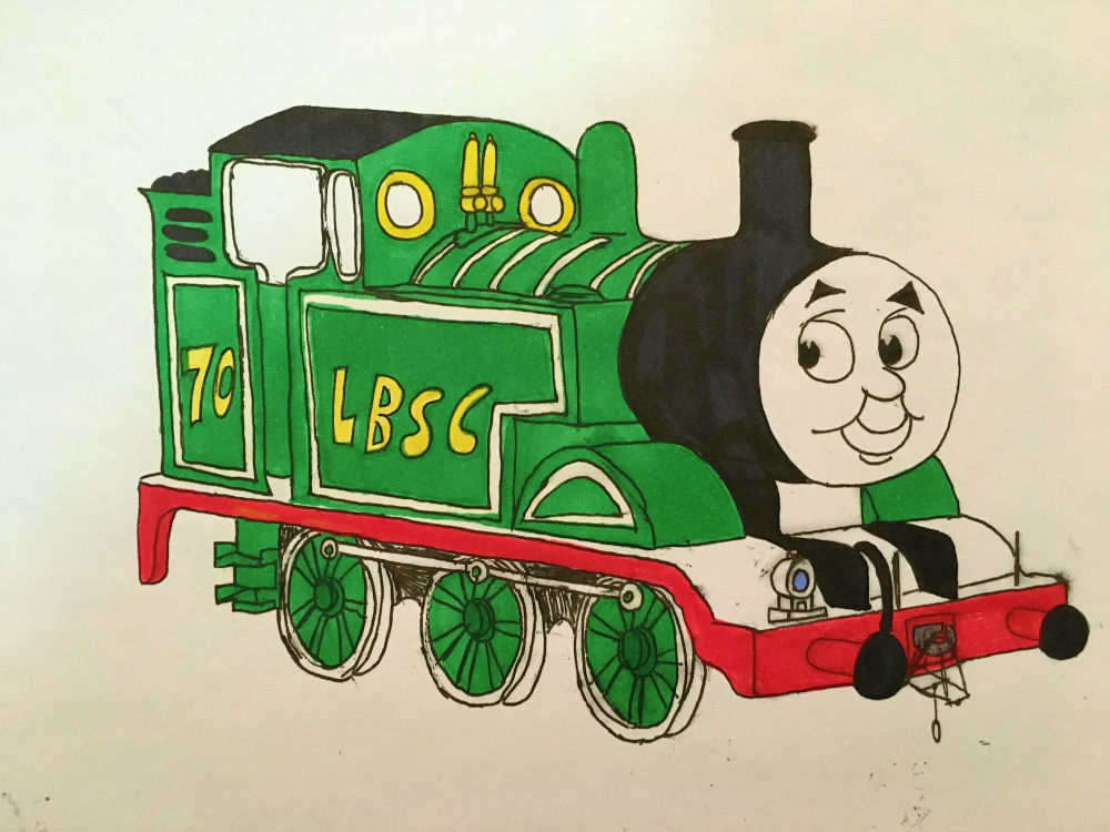 Thomas the Tank Engine Drawing (LBSC) by SlickVideoProduction on DeviantArt