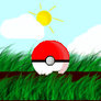 Pokeball in grass