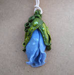 Blue rose pendant by AHHA
