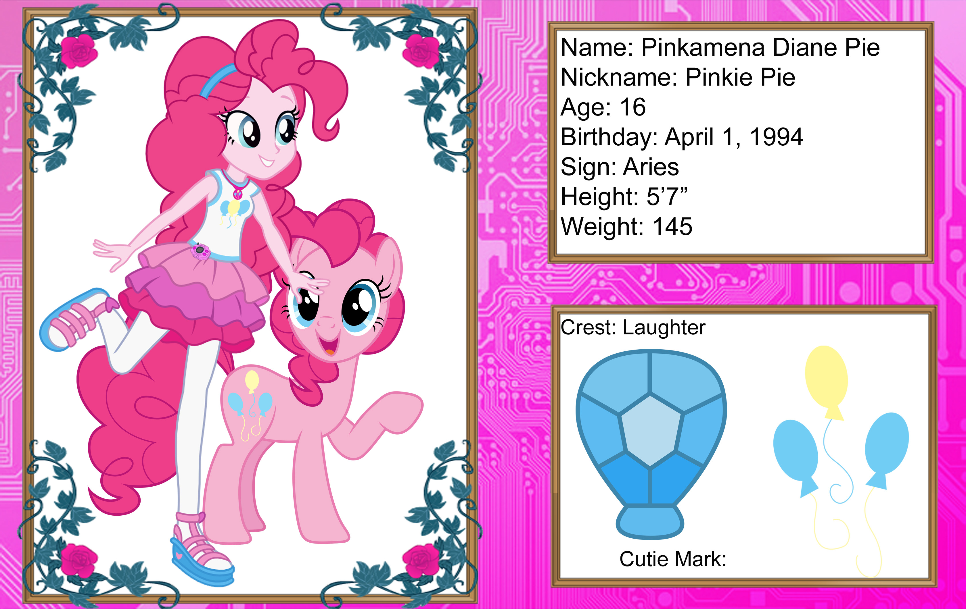 Digimon Tri Character Status - Pinkamena Diane Pie by Sasami87 on ...