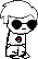 Dave Strider Pixel over