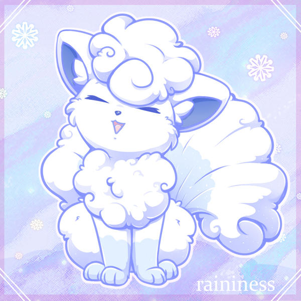 Alolan Vulpix by raininess on DeviantArt