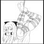 Stream Lineart - Zero Suspended in Hogtie