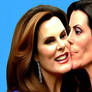 Gretchen Whitmer gets kissed by Dana Nessel
