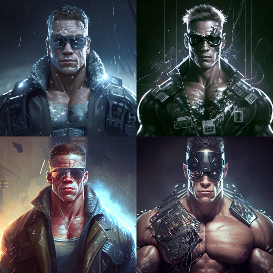 Inflatable Terminator John Cena as The Terminator in 4 stages by Walogreen on DeviantArt