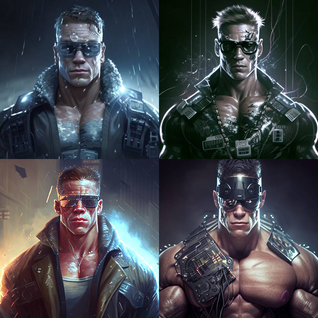 John Cena as The Terminator in 4 stages by Walogreen on DeviantArt