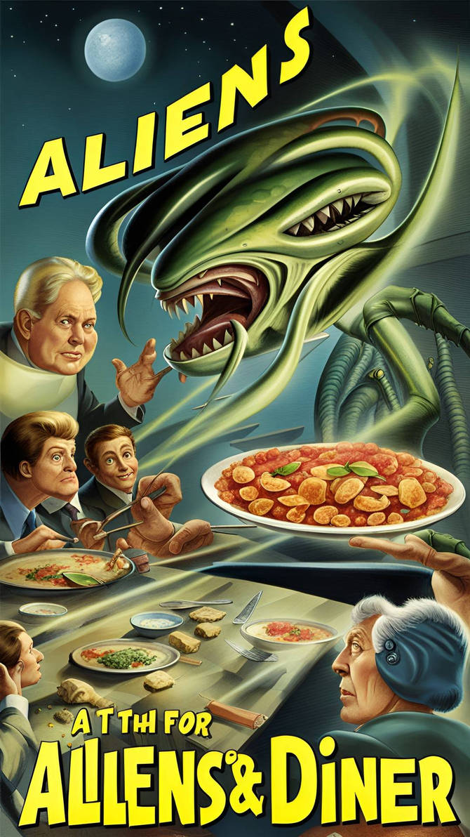 Aliens for Dinner!! by Walogreen on DeviantArt