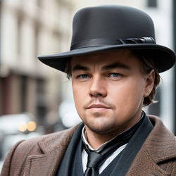 Leonardo DiCaprio as HH HOLMES Outside 