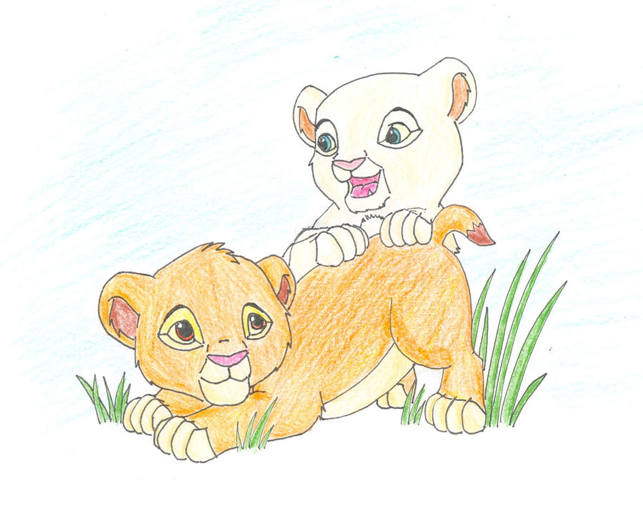 Baby Simba and Nala by felii-xx on DeviantArt.