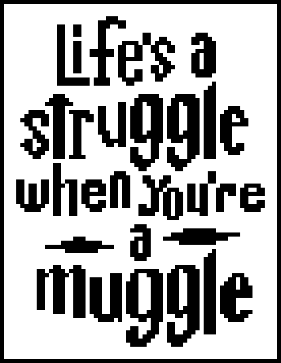 Muggle Text Struggle - Muggle by Mitsuhaki on DeviantArt