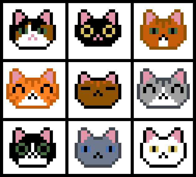 Cat Icons/Pins by Mitsuhaki on DeviantArt