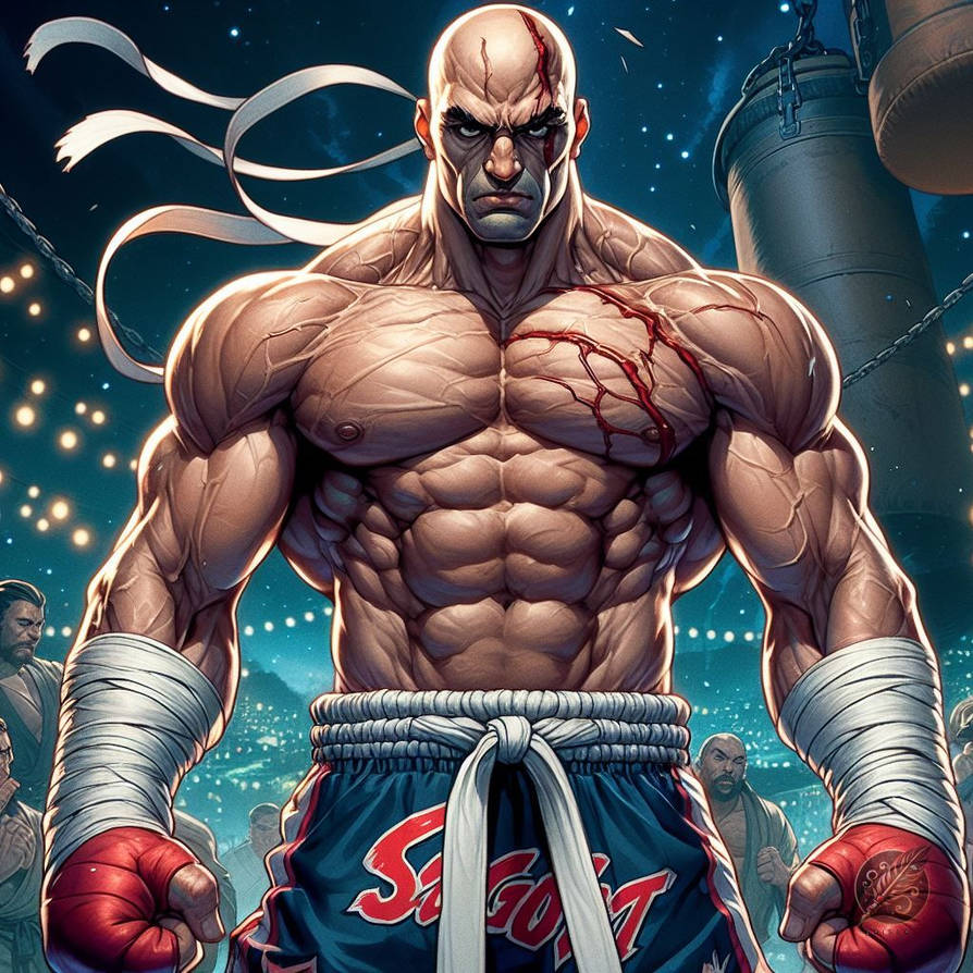 Sagat Rapper Sagat Street Fighter by GalleryBrisArt on DeviantArt