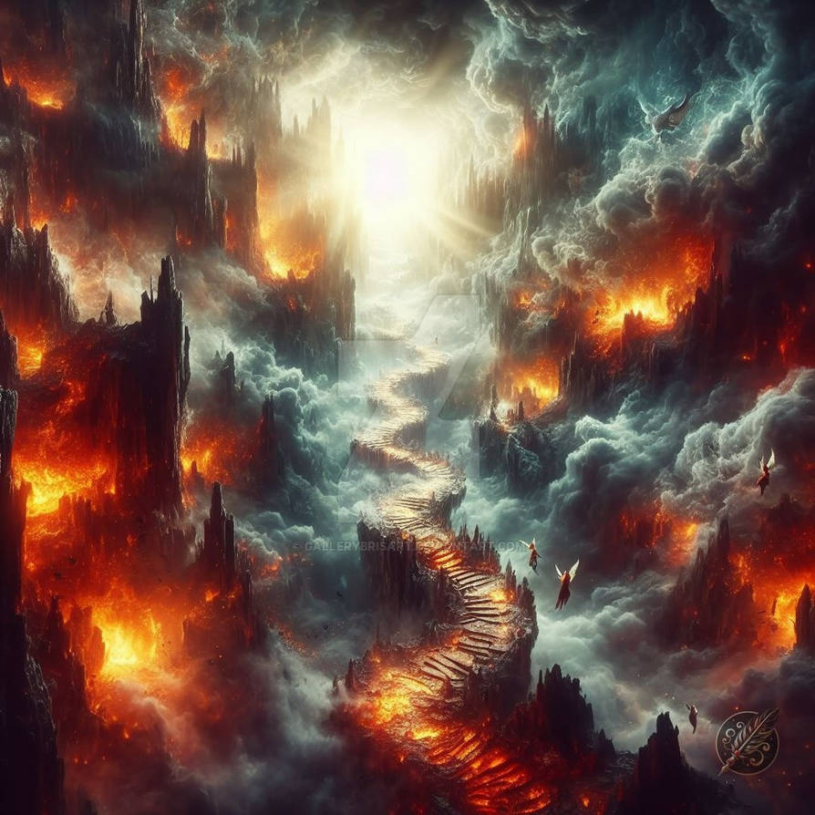 Hell Path Drawing Path from Hell to Heaven by GalleryBrisArt on DeviantArt