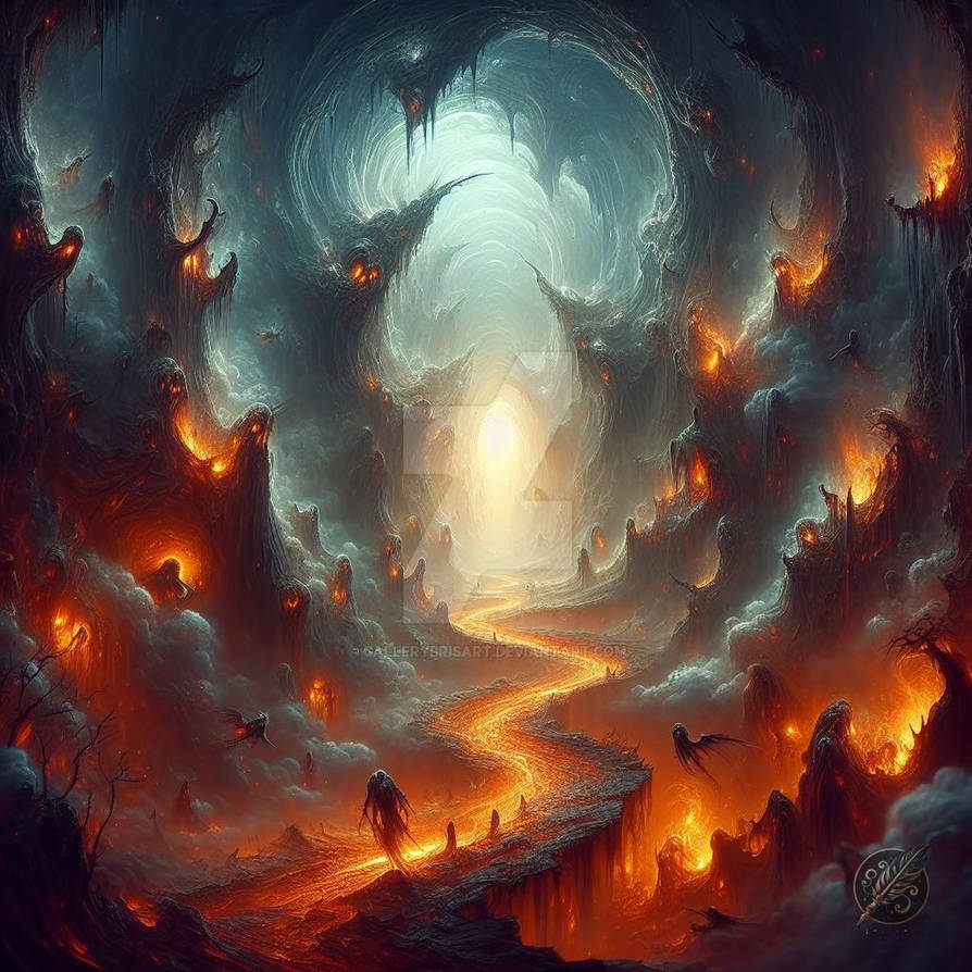 Hell Path Drawing Path from Hell to Heaven by GalleryBrisArt on DeviantArt