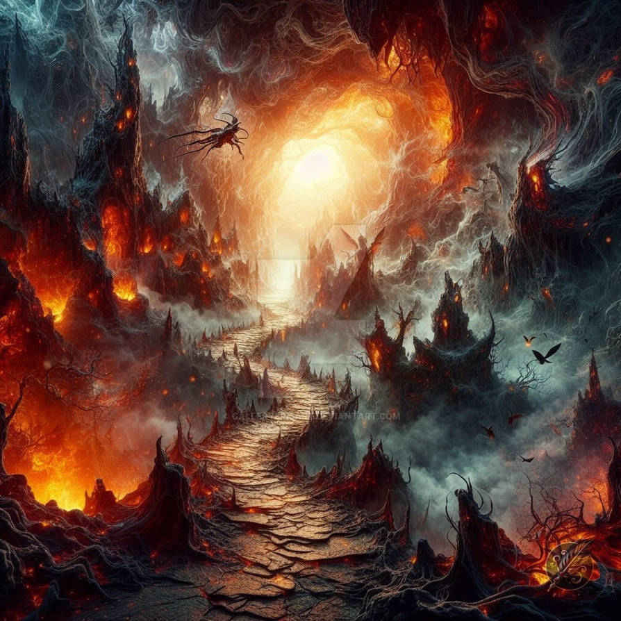 Hell Path Drawing Path from Hell to Heaven by GalleryBrisArt on DeviantArt