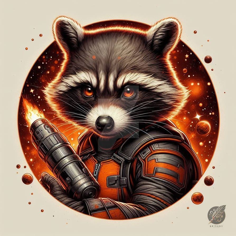 The Avengers - Guardians of the Galaxy - Rocket Ra by GalleryBrisArt on ...