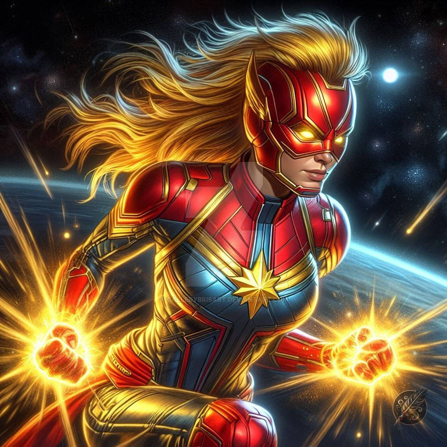 The Avengers - Captain Marvel by GalleryBrisArt on DeviantArt