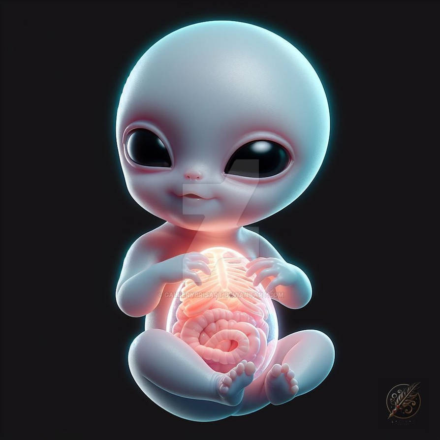 Baby Alien by GalleryBrisArt on DeviantArt
