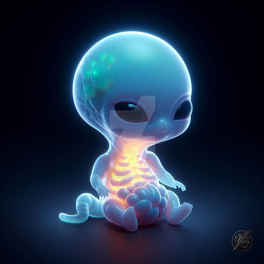 Baby Alien by GalleryBrisArt on DeviantArt