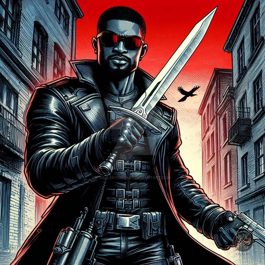 The Avengers - Blade The Vampire Hunter by GalleryBrisArt on DeviantArt