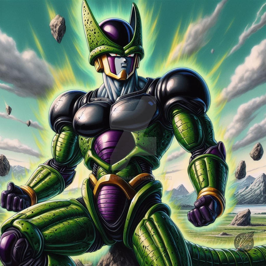 Dragon Ball - Perfect Cell by GalleryBrisArt on DeviantArt