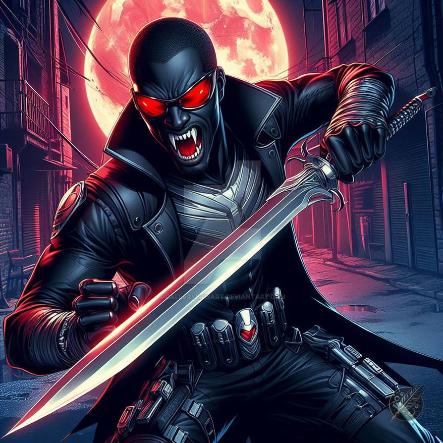 Marvel - Blada The Vampire Hunter by GalleryBrisArt on DeviantArt