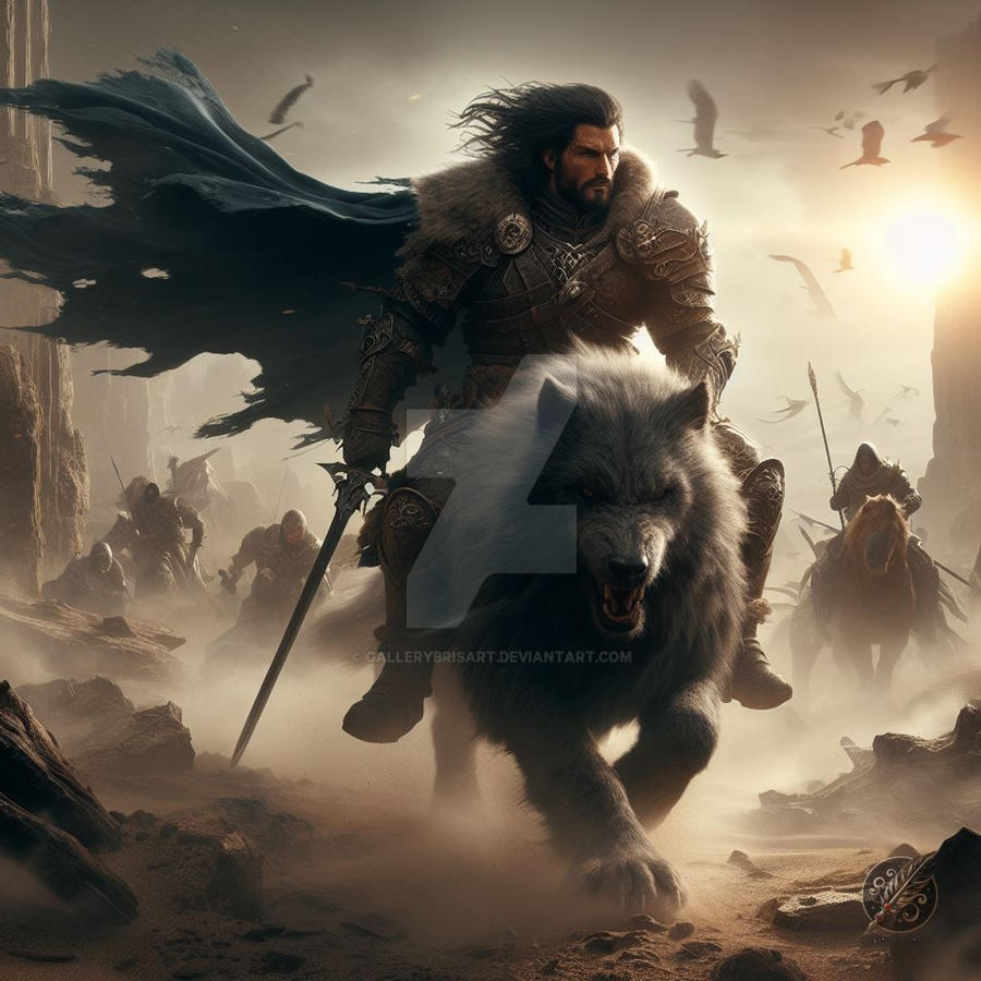 Guy Riding Wolf Warrior Riding a Wolf by GalleryBrisArt on DeviantArt
