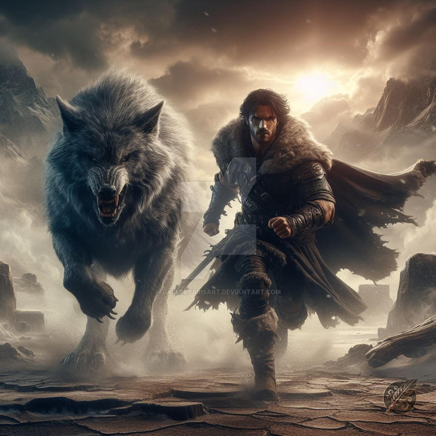 Guy Riding Wolf Warrior Riding a Wolf by GalleryBrisArt on DeviantArt