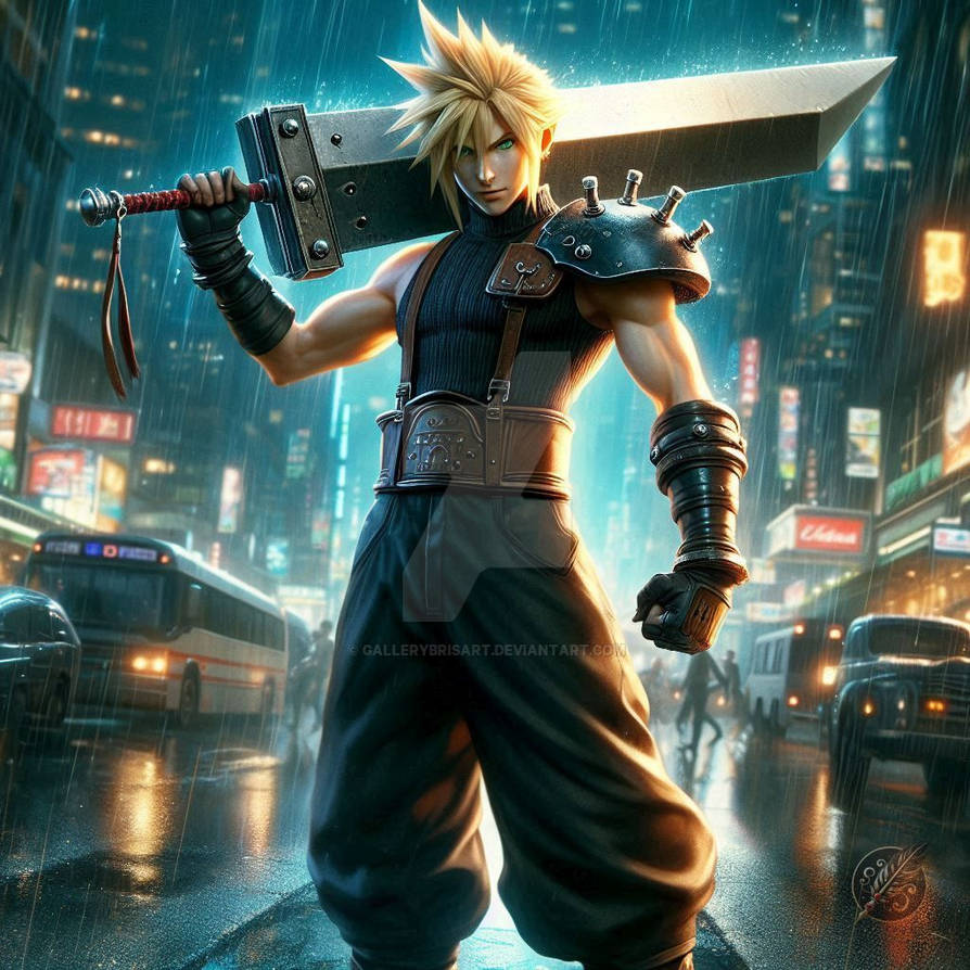 Dj Strife Final Fantasy VII - Cloud Strife by GalleryBrisArt on DeviantArt